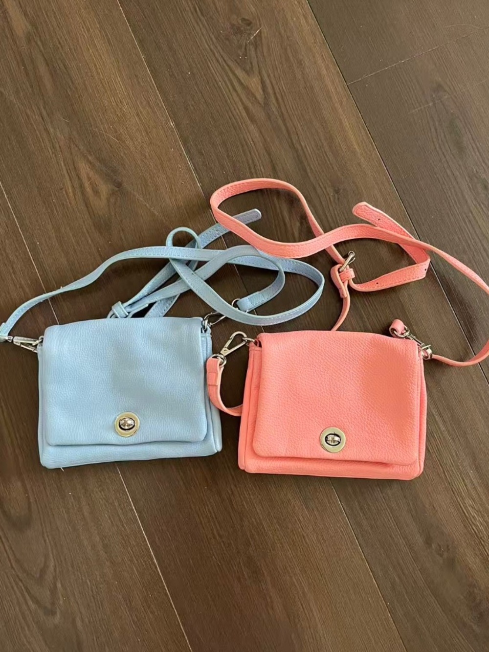 TWO Charming Charlie Crossbody Mini Bag Pink Blue
